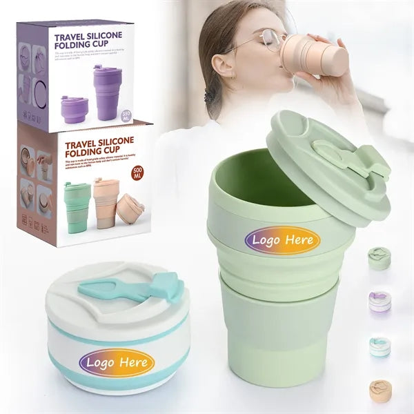 11.8 oz Collapsible Silicone Travel Cup