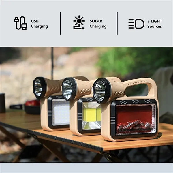 Multifunctional Solar Handheld Lantern LED Searchlight