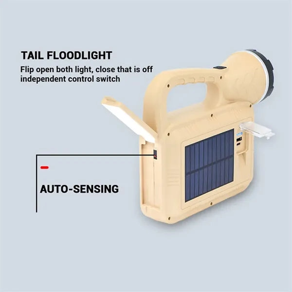Multifunctional Solar Handheld Lantern LED Searchlight