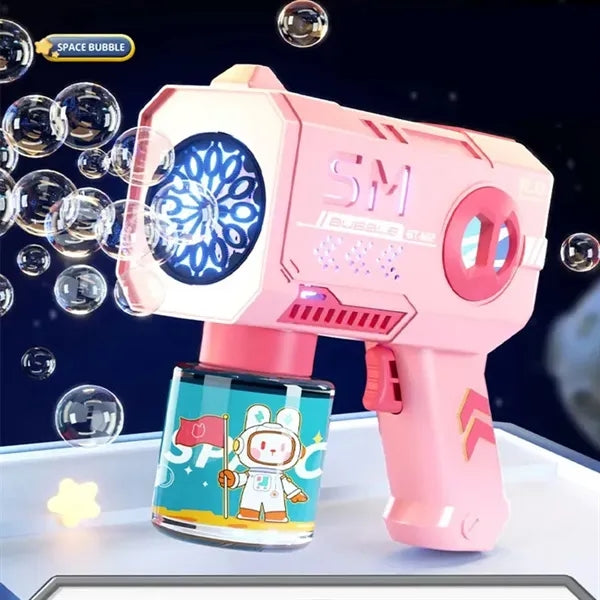 LED Light Automatic Bubble Machine Gun