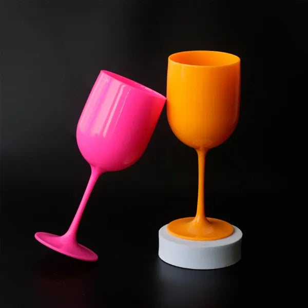 Plastic Wine Glasses Champagne Cup 15 oz Goblets
