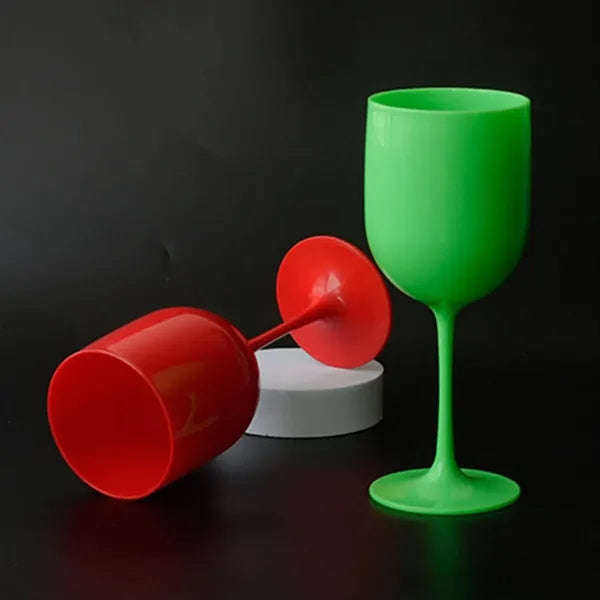 Plastic Wine Glasses Champagne Cup 15 oz Goblets
