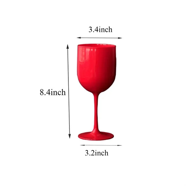 Plastic Wine Glasses Champagne Cup 15 oz Goblets