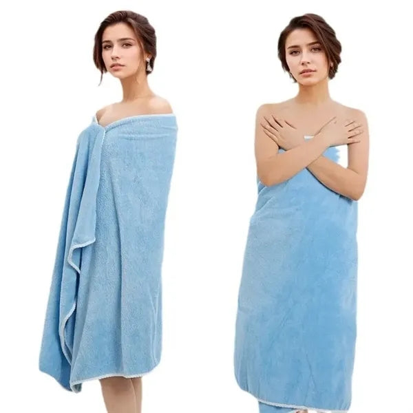 Large-sized quick-drying coral fiber bath towel