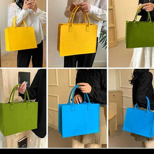 Felt Cozy Hand Bag Women's Tote Light Soft Sturdy