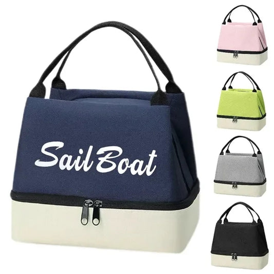 Double-Layer Insulated Lunch Bag