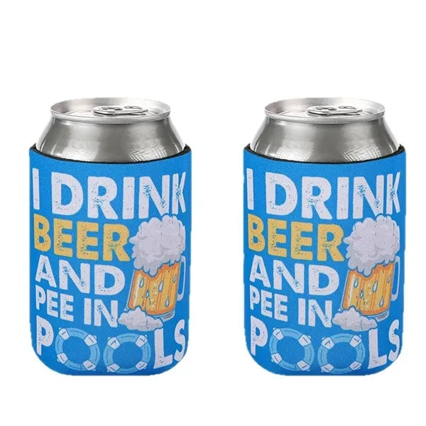 12oz Foldable Full Color Printed Neoprene Can Sleeve