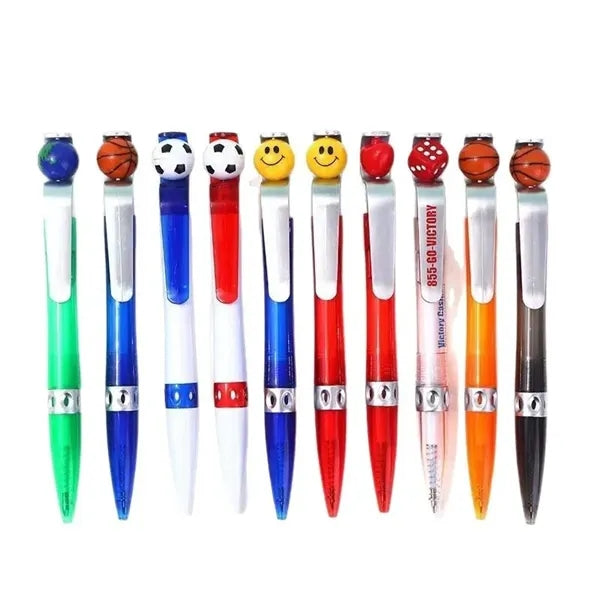 Soccer Black Spinner Globle Ballpoint Pen