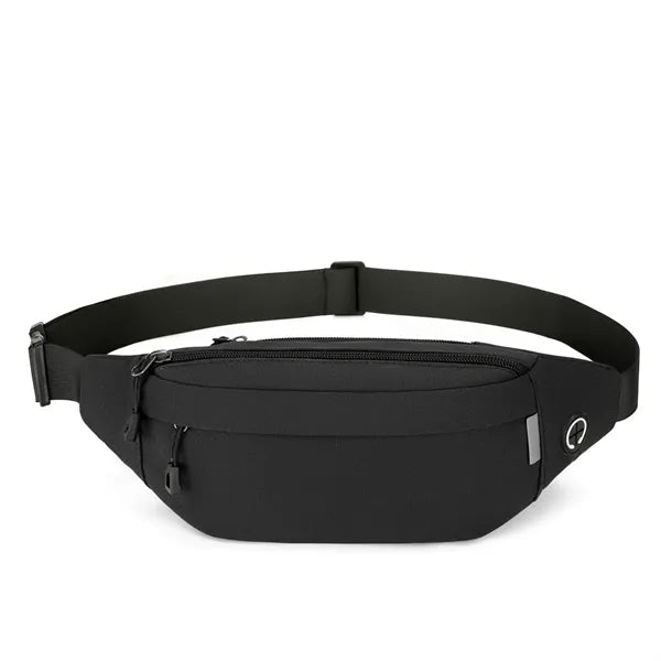 Hands-Free Fanny Pack with 3 Pockets and Earbud Slot