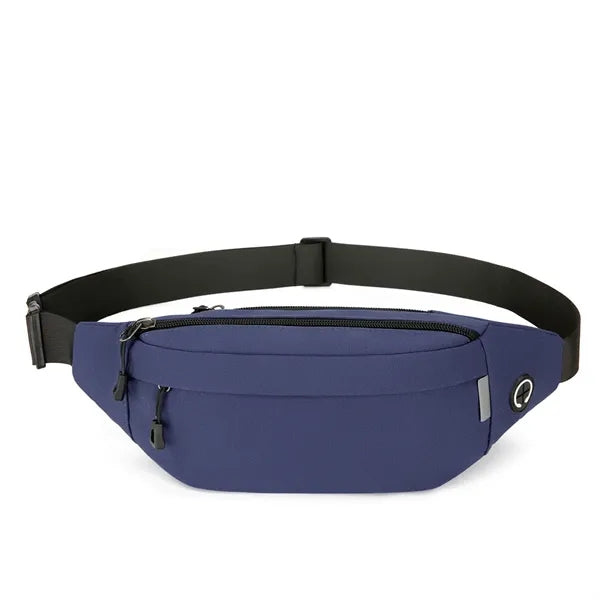 Hands-Free Fanny Pack with 3 Pockets and Earbud Slot