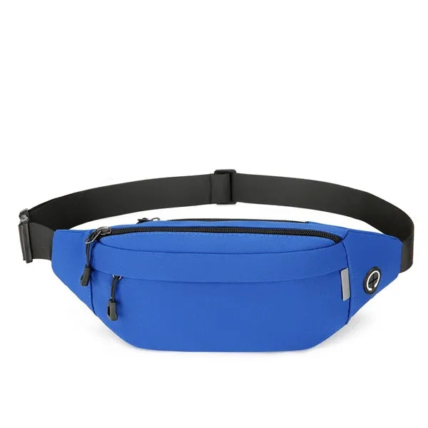Hands-Free Fanny Pack with 3 Pockets and Earbud Slot