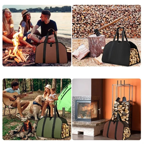Firewood Carrying Bag with Easy Handles