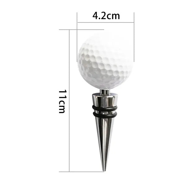 Golf Ball Wine Bottle Stopper Beverage Sealer