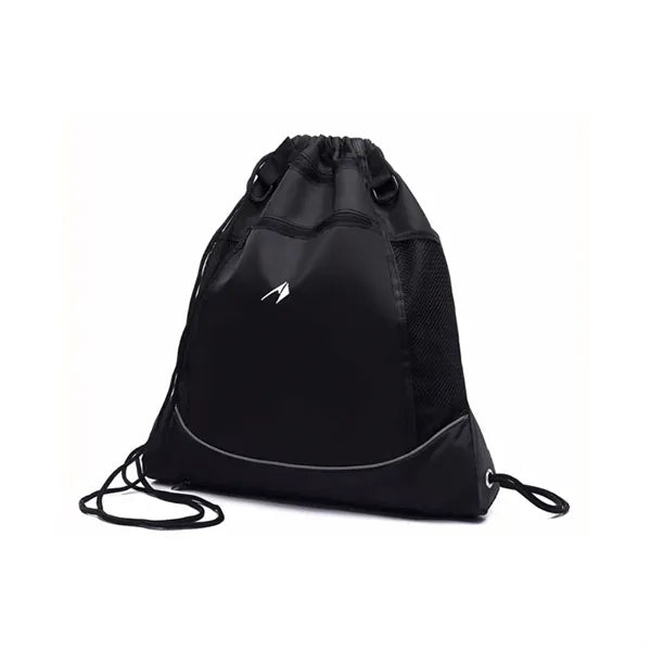 Mesh Ball Drawstring Backpack with Hidden Pocket