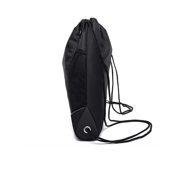 Mesh Ball Drawstring Backpack with Hidden Pocket