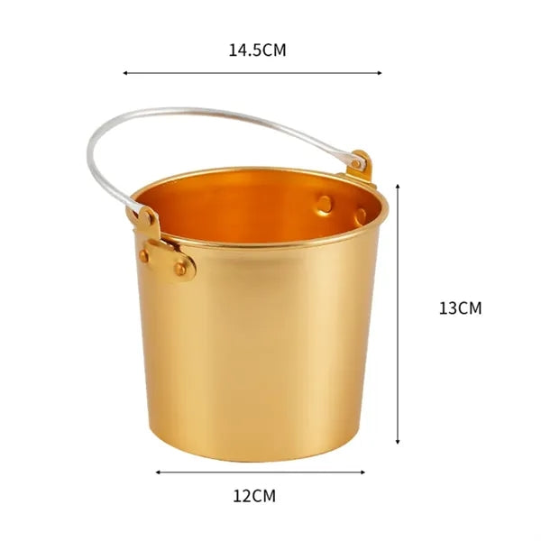 1.25L Metal Ice Bucket Party Beverage Cooler with Handle