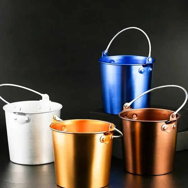 1.25L Metal Ice Bucket Party Beverage Cooler with Handle