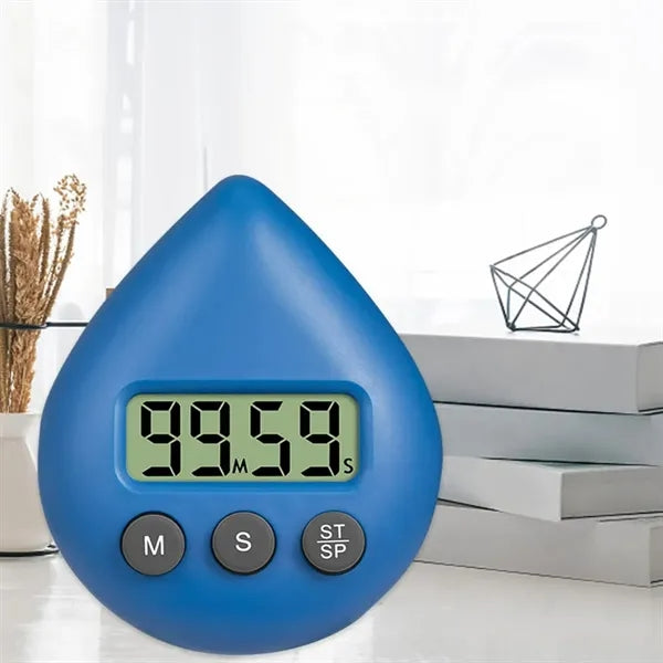 Water Drop Digital Kitchen Timer & Multi-Use Countdown