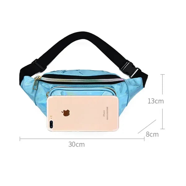 Holographic Fanny Pack Iridescent Waist Bag