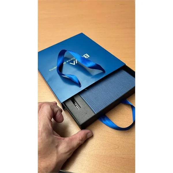 Journal + Pen + Branded Pages (a5 Debossed or UV Print (6"x8
