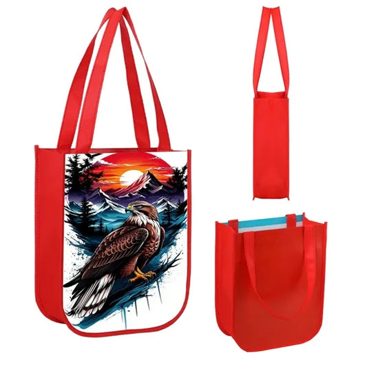 Small Laminated Curved Bottom Non Woven Gift Bag