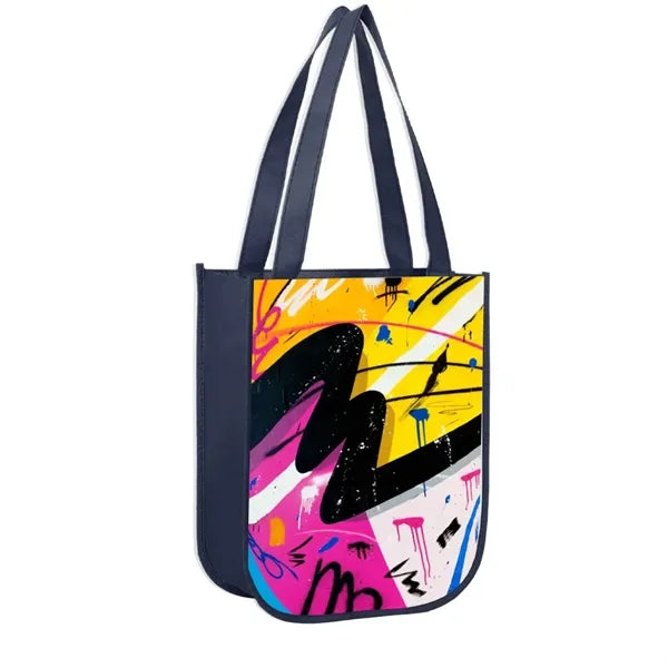 Small Laminated Curved Bottom Non Woven Gift Bag