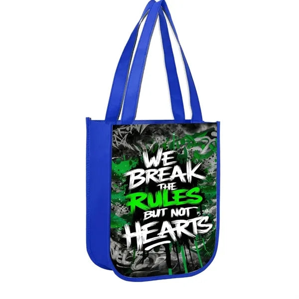Small Laminated Curved Bottom Non Woven Gift Bag