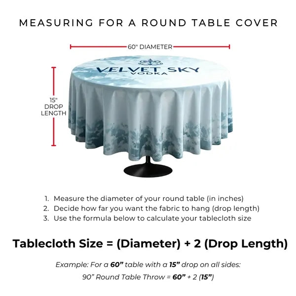 Eco-Poly 114" Round Table Throw