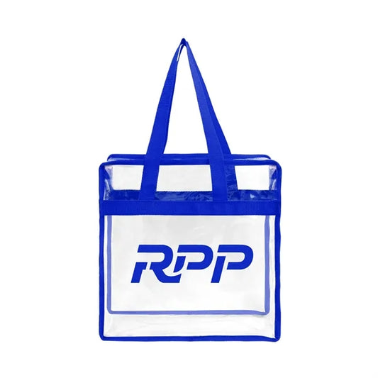 Stadium Approved Clear Zipper Tote Bag