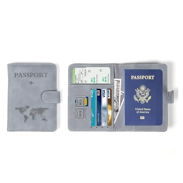 RFID Passport Wallet with Card Slots
