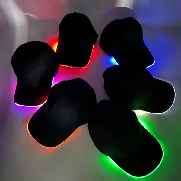 LED Light Up Baseball Cap Flash Glow Party Rave Hat