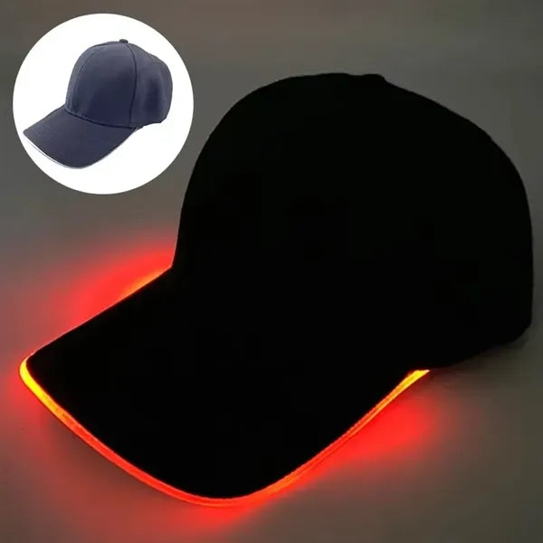 LED Light Up Baseball Cap Flash Glow Party Rave Hat