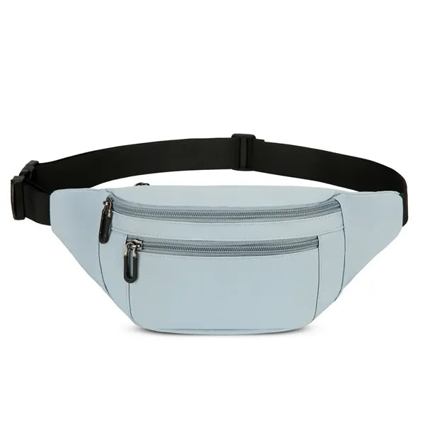 Spacious Fanny Pack with 3 Pockets & All-Metal Zipper Pulls