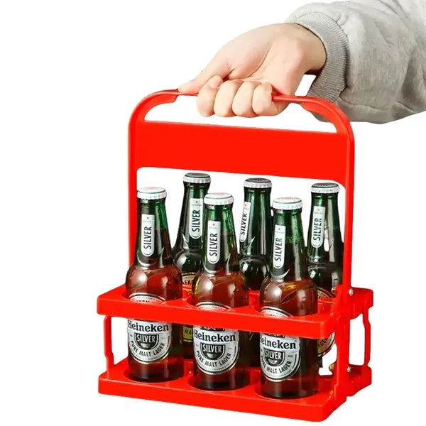 Collapsible Bottle Carrier Rack for Sports and Bars Basket