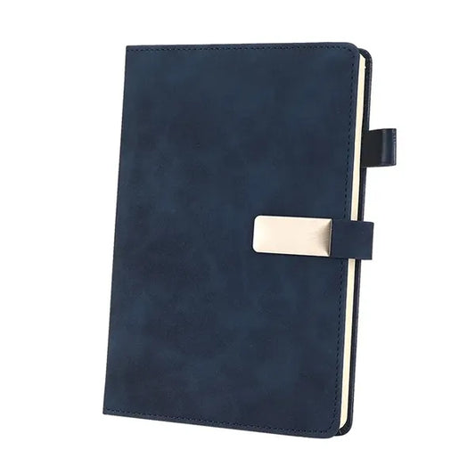 A5 Leather Buckle Business Meeting Notebook