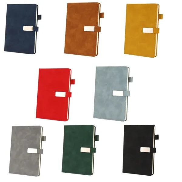 A5 Leather Buckle Business Meeting Notebook