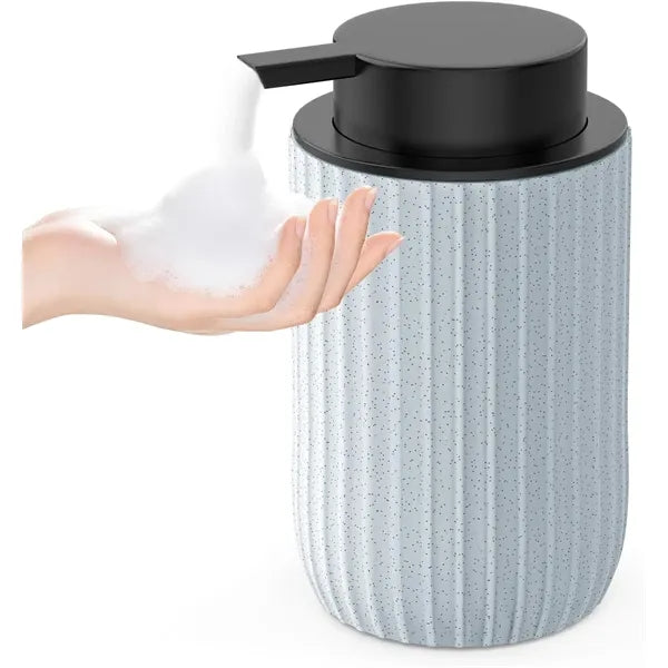Ceramic Refillable Matte Streaks Soap Dispenser