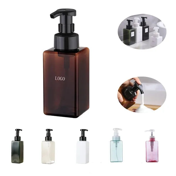 15oz Refillable Pump Bottle Plastic for Liquid Soap