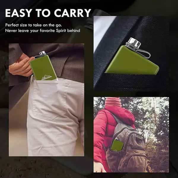 Stainless Steel 9oz Camping Flask