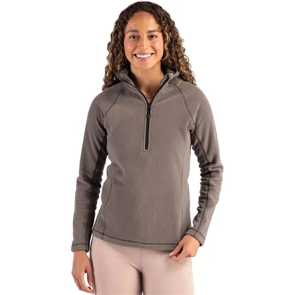 Clique Powder Recycled Fleece Womens Half Zip Sweatshirt