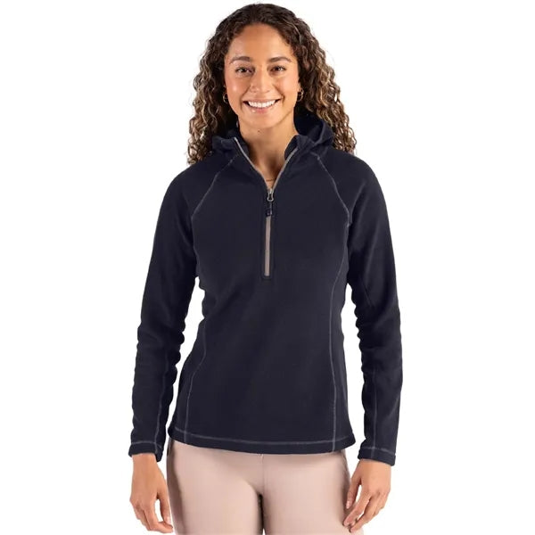 Clique Powder Recycled Fleece Womens Half Zip Sweatshirt