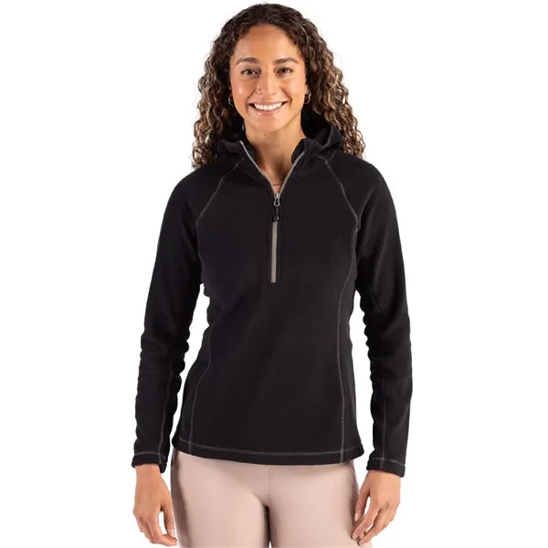Clique Powder Recycled Fleece Womens Half Zip Sweatshirt