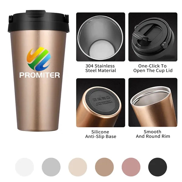500ml Stainless Steel Car Coffee Tumbler