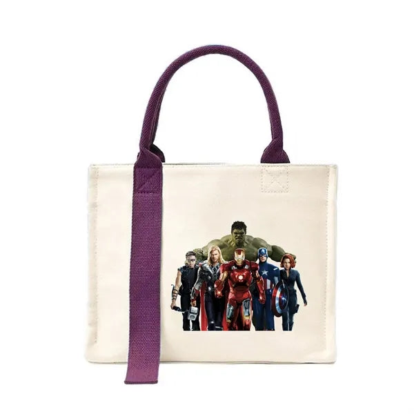 Durable High-Strength Canvas Tote Bag with Ribbon