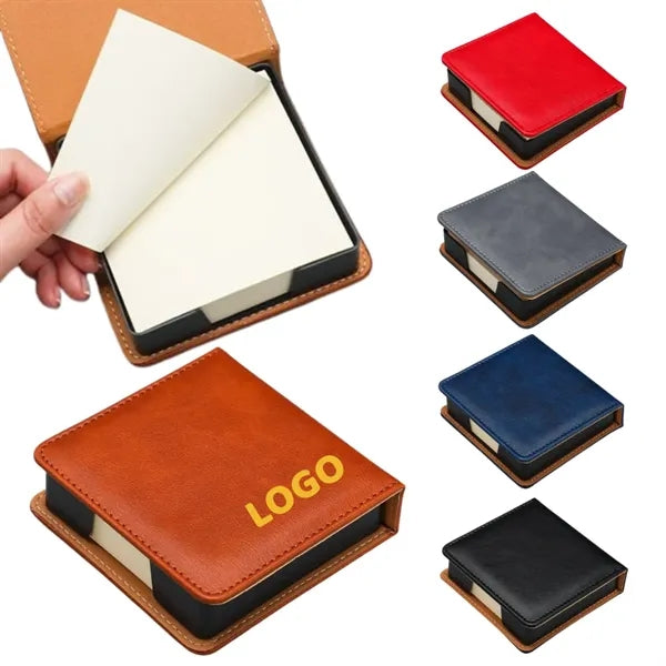 PU Leather Edge-Bound Note Holder
