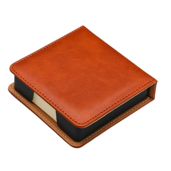 PU Leather Edge-Bound Note Holder