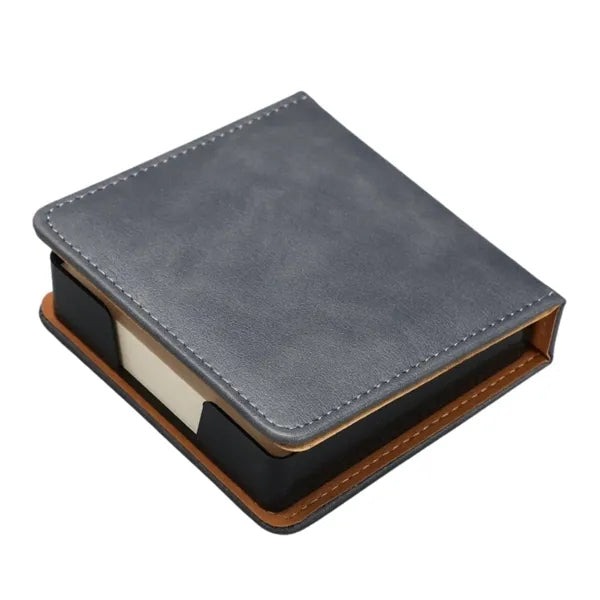 PU Leather Edge-Bound Note Holder
