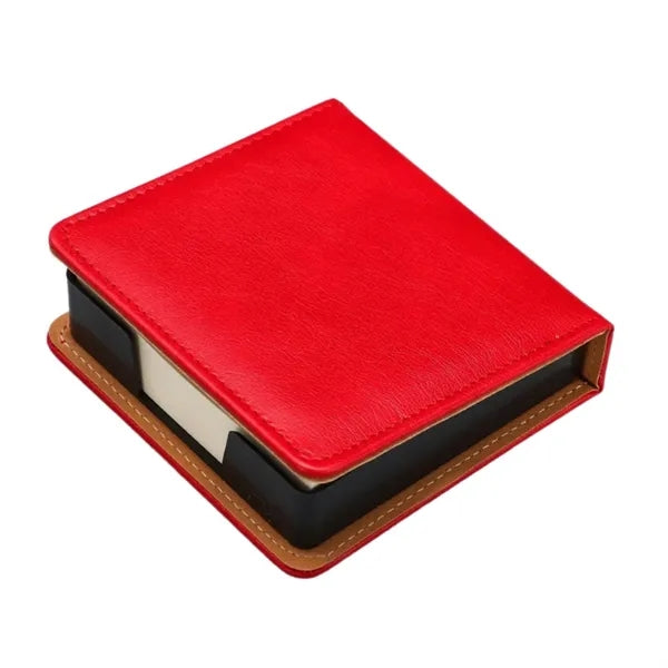PU Leather Edge-Bound Note Holder