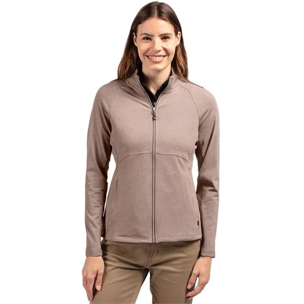 Cutter & Buck Adapt Recycled Soft Knit Stretch Womens Hea...