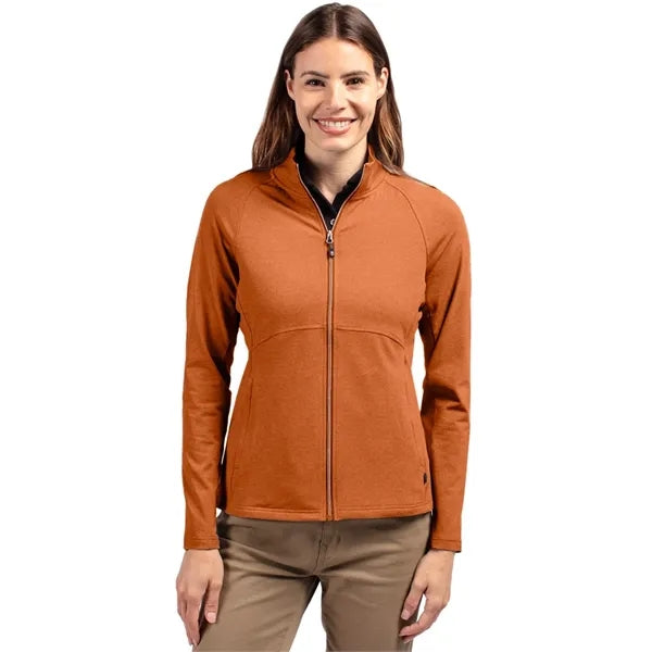 Cutter & Buck Adapt Recycled Soft Knit Stretch Womens Hea...